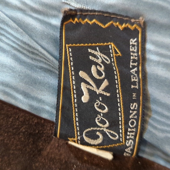 Joo Kay Vintage Fringed Leather Jacket 1960's Western Wear Rock N Roll Hippy Lrg - Picture 9 of 15